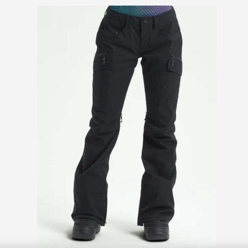 Black Burton Gloria Pant - Snow Pant - Size S - Tall